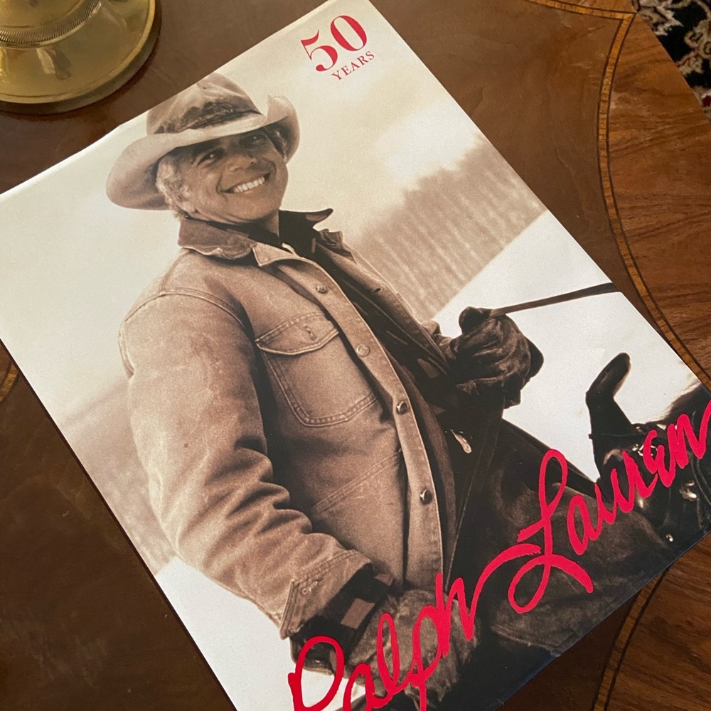 RALPH LAUREN 50 Years Collectible Hard Back Coffee Table Book
